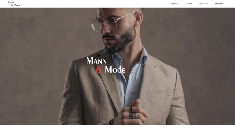 Referenz Website: mann-mode-gelnhausen.de