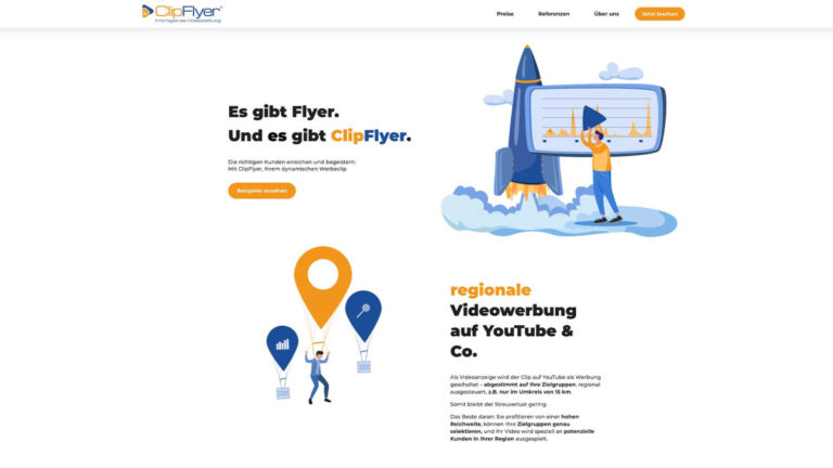 Referenz Website: clipflyer.de