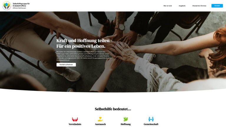 Referenz Website: krebsselbsthilfe.info