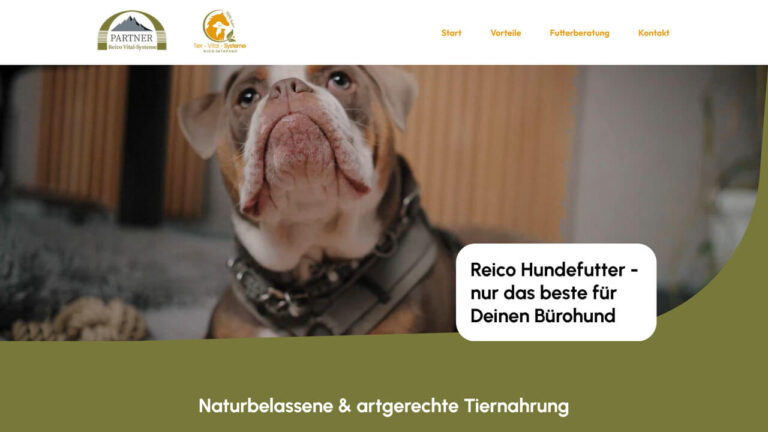 Referenz Website: bürohundefutter.de