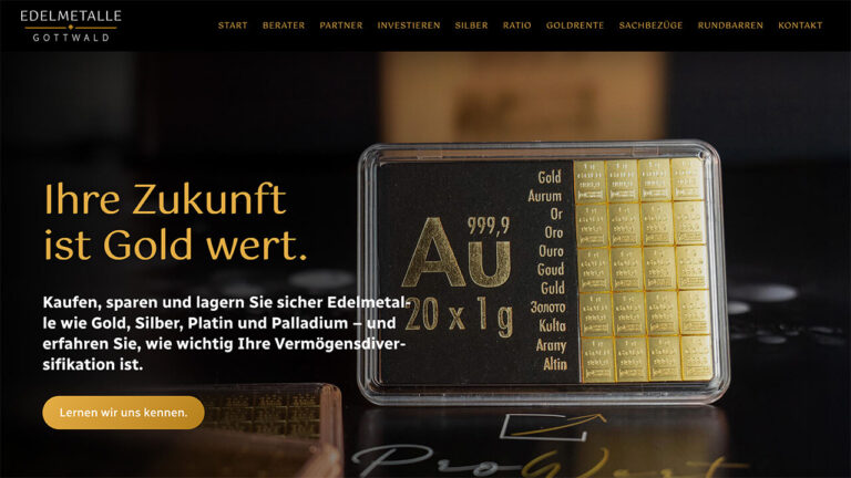 Referenz Website: edelmetalle-gottwald.de