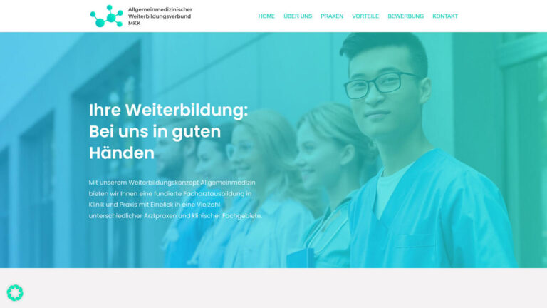 Referenz Website: verbund-weiterbildung-allgemeinmedizin.de