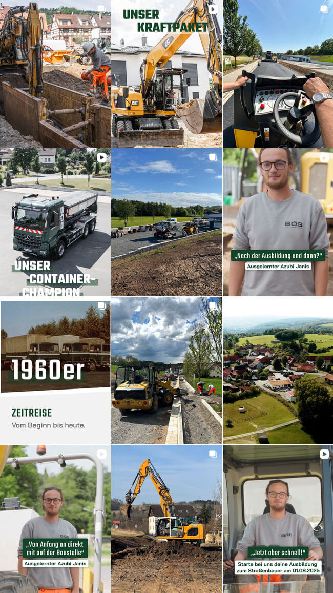 Screenshot Instagram-Profil Bös Bau
